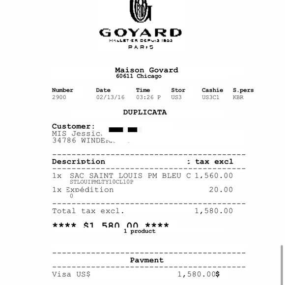 GOYARD Saint Louis PM bag , pre-owned - Picture 6 of 6